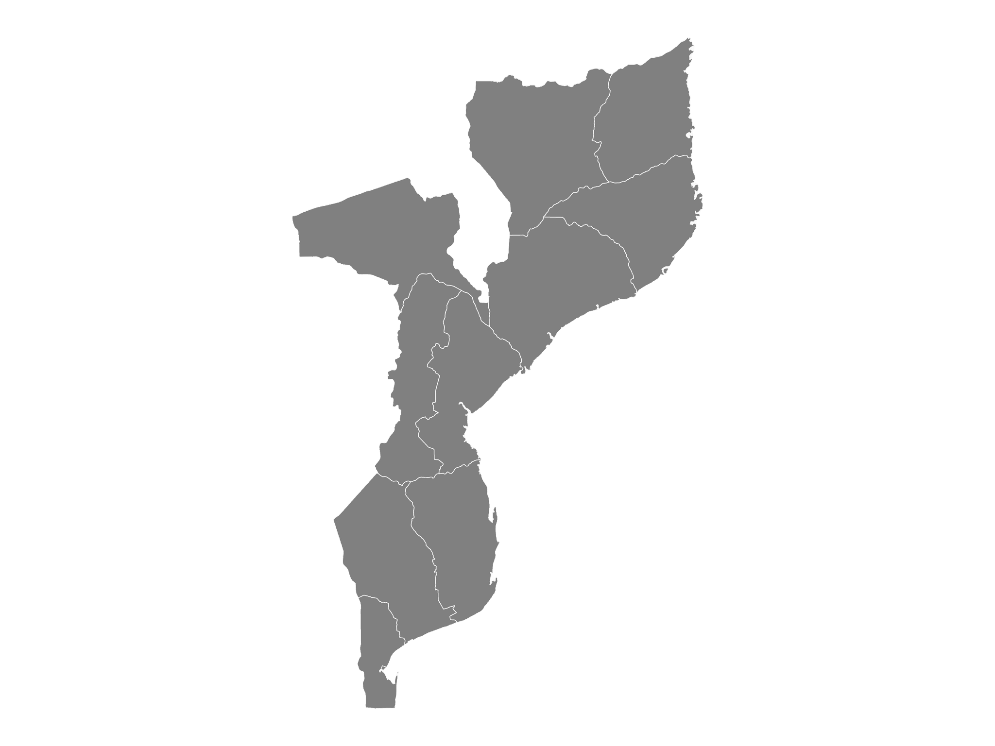 Mapa de Moçambique — cobertura Capital Way